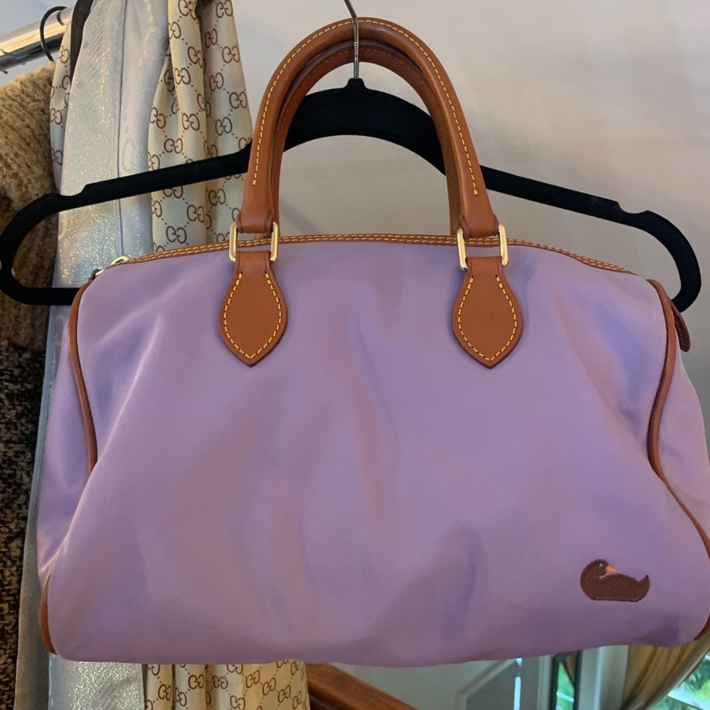 COPY - Dooney & Bourke purple speedy style handbag